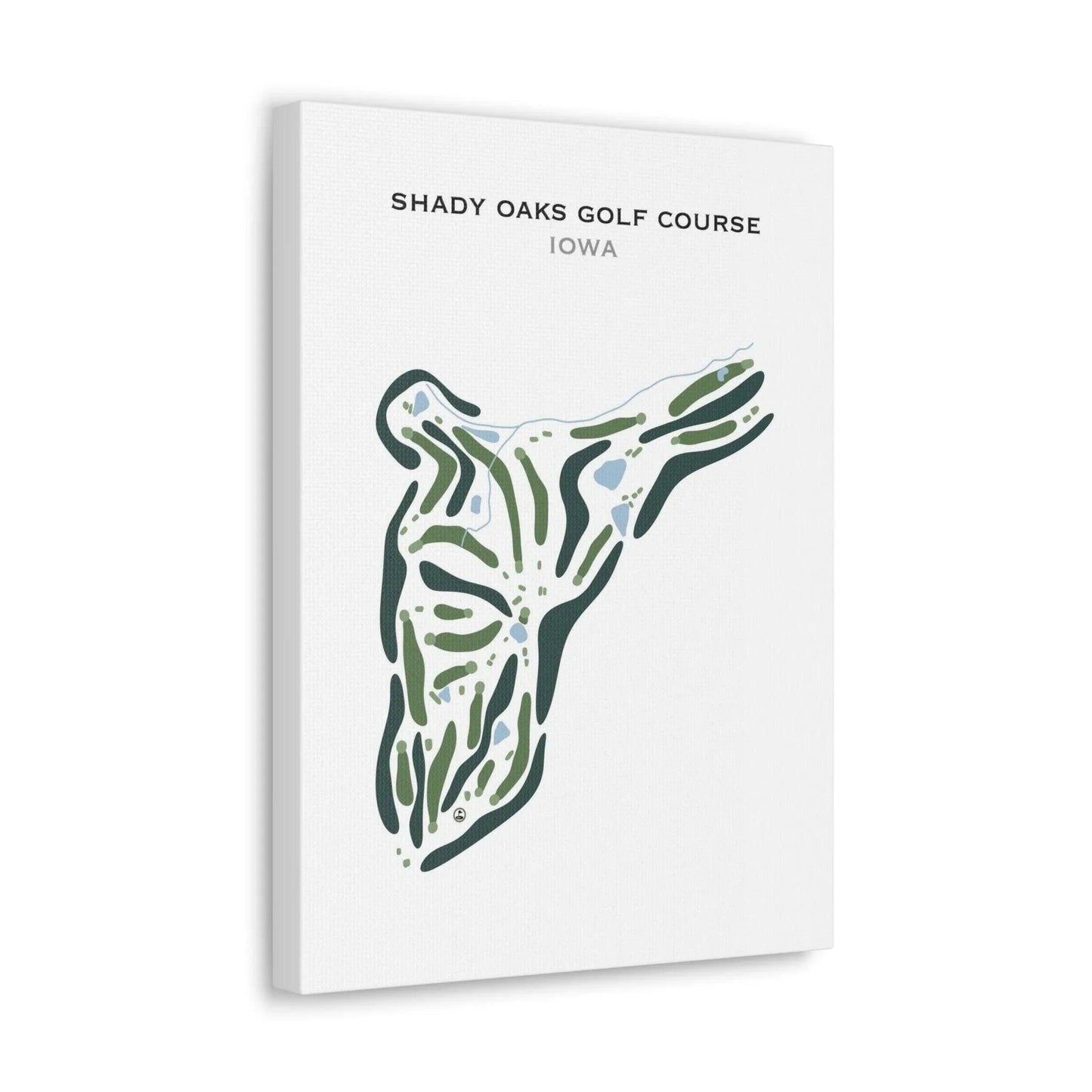 Shady Oaks Golf Course, Iowa - Printed Golf Course