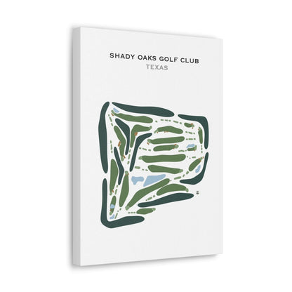 Shady Oaks Golf Club, Texas - Printed Golf Courses