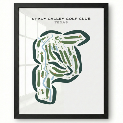 Shady Valley Golf Club, Texas - Printed Golf Courses