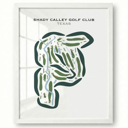 Shady Valley Golf Club, Texas - Printed Golf Courses