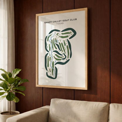 Shady Valley Golf Club, Texas - Printed Golf Courses