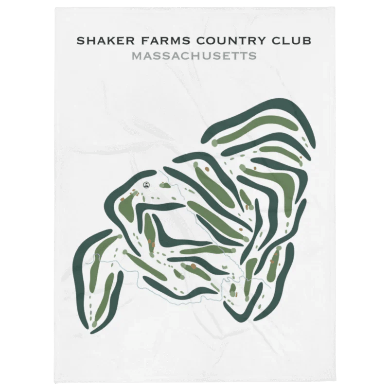 Shaker Farms Country Club, Massachusetts - Printed Golf Courses