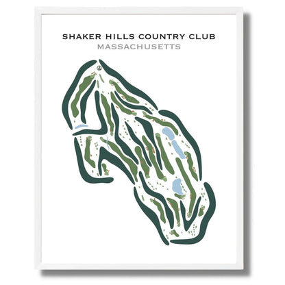 Shaker Hills Country Club, Massachusetts - Printed Golf Courses