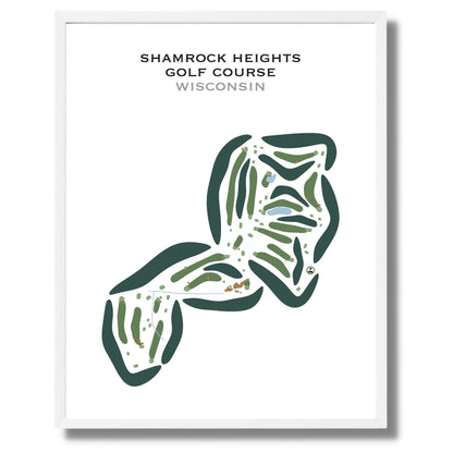 Shamrock Heights Golf Course, Wisconsin - Printed Golf Courses