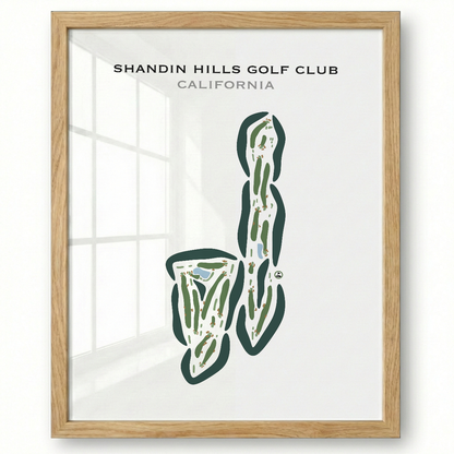 Shandin Hills Golf Club, California - Printed Golf Courses