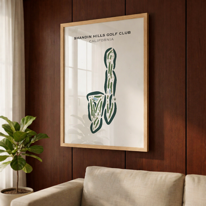 Shandin Hills Golf Club, California - Printed Golf Courses
