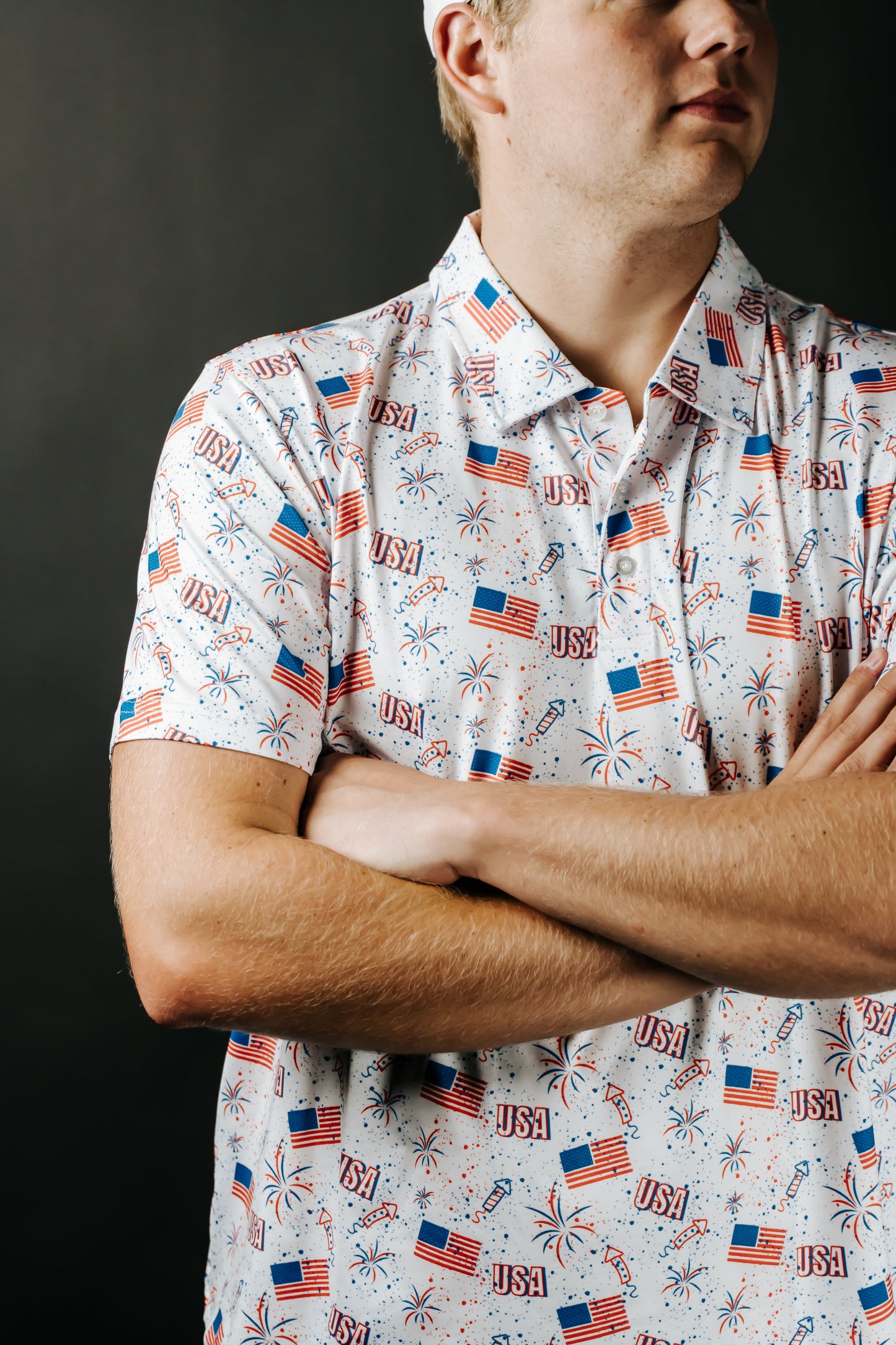 Firework Splatter Polo