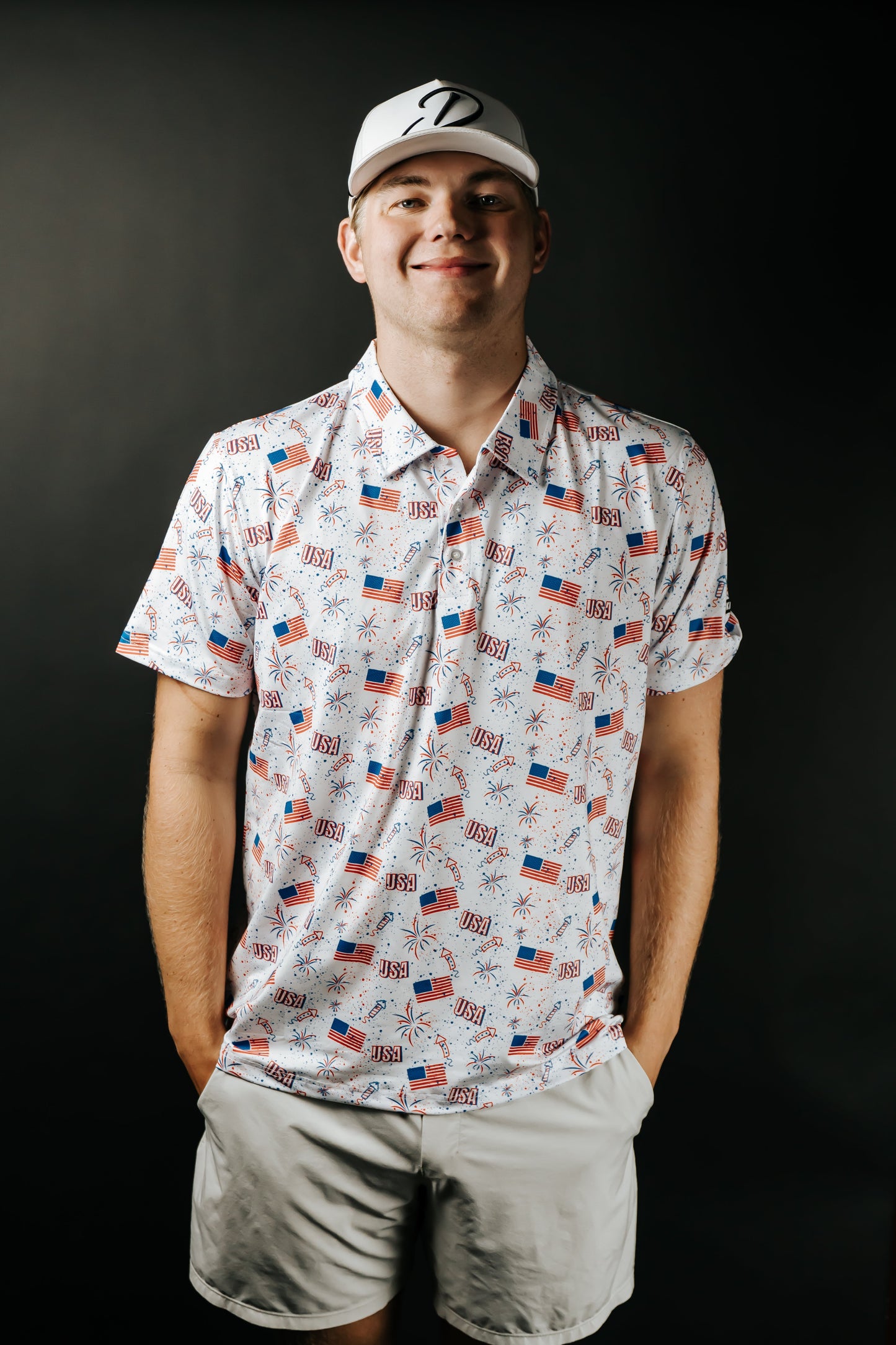 Firework Splatter Polo