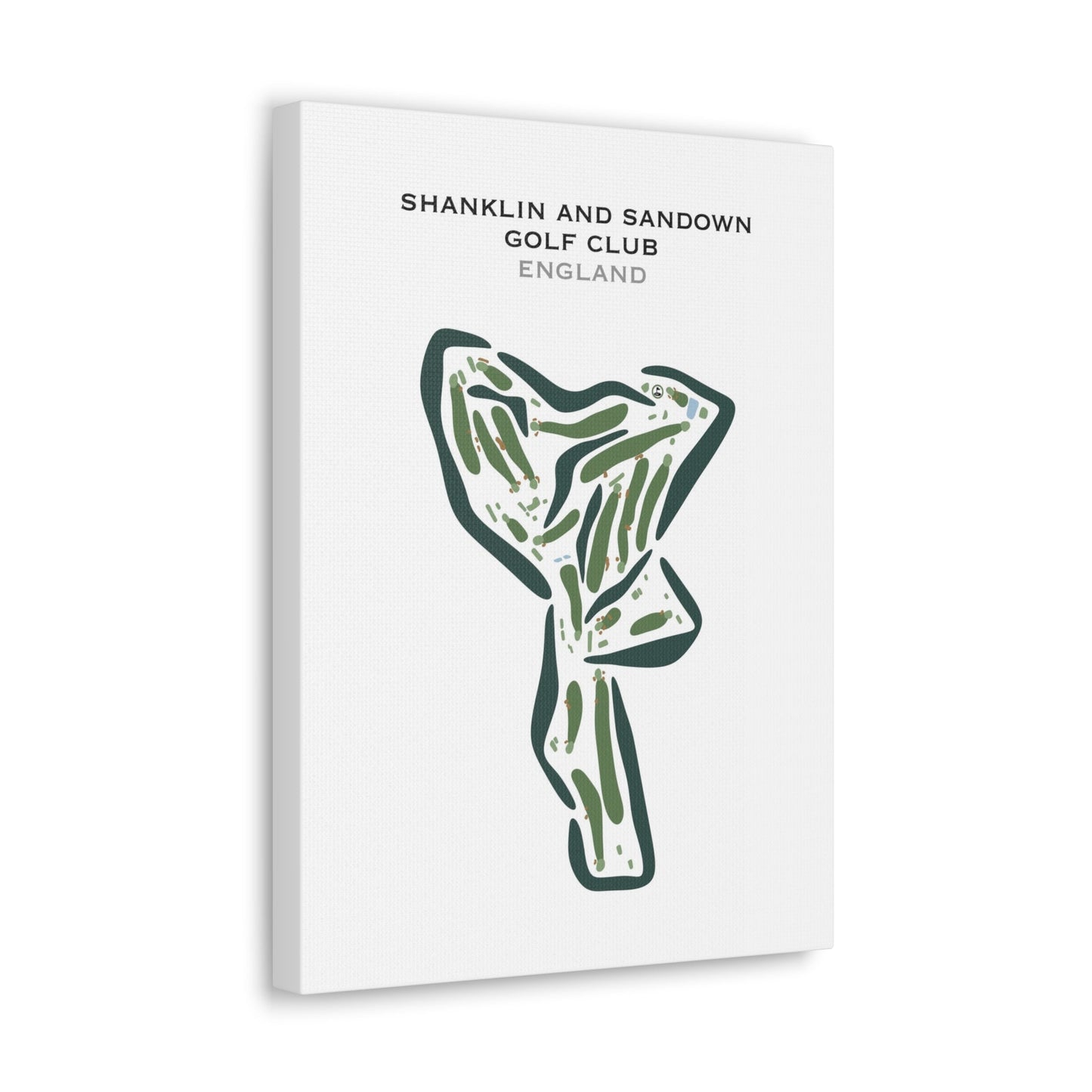 Shanklin & Sandown Golf Club, England - Printed Golf Courses