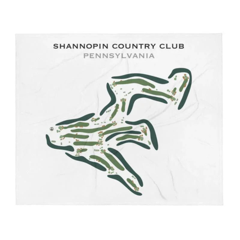 Shannopin Country Club, Pennsylvania - Printed Golf Course
