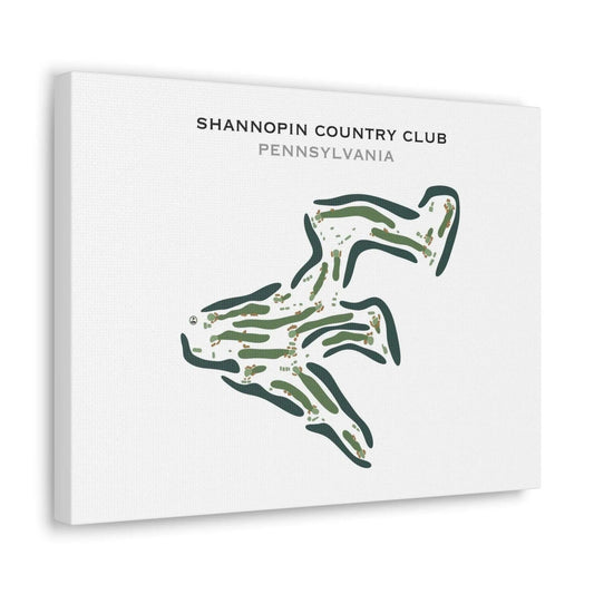 Shannopin Country Club, Pennsylvania - Printed Golf Course