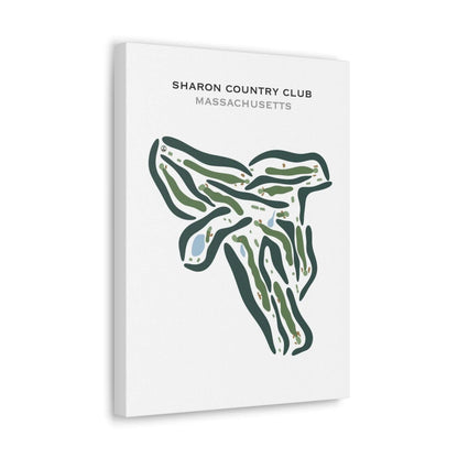 Sharon Country Club, Massachusetts - Printed Golf Courses