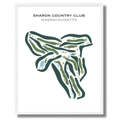 Sharon Country Club, Massachusetts - Printed Golf Courses