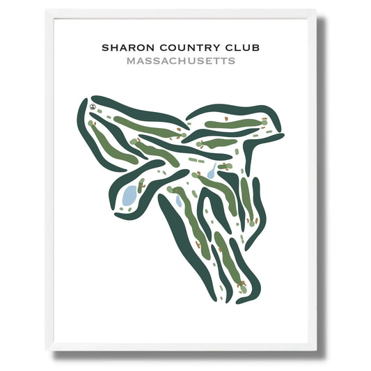 Sharon Country Club, Massachusetts - Printed Golf Courses