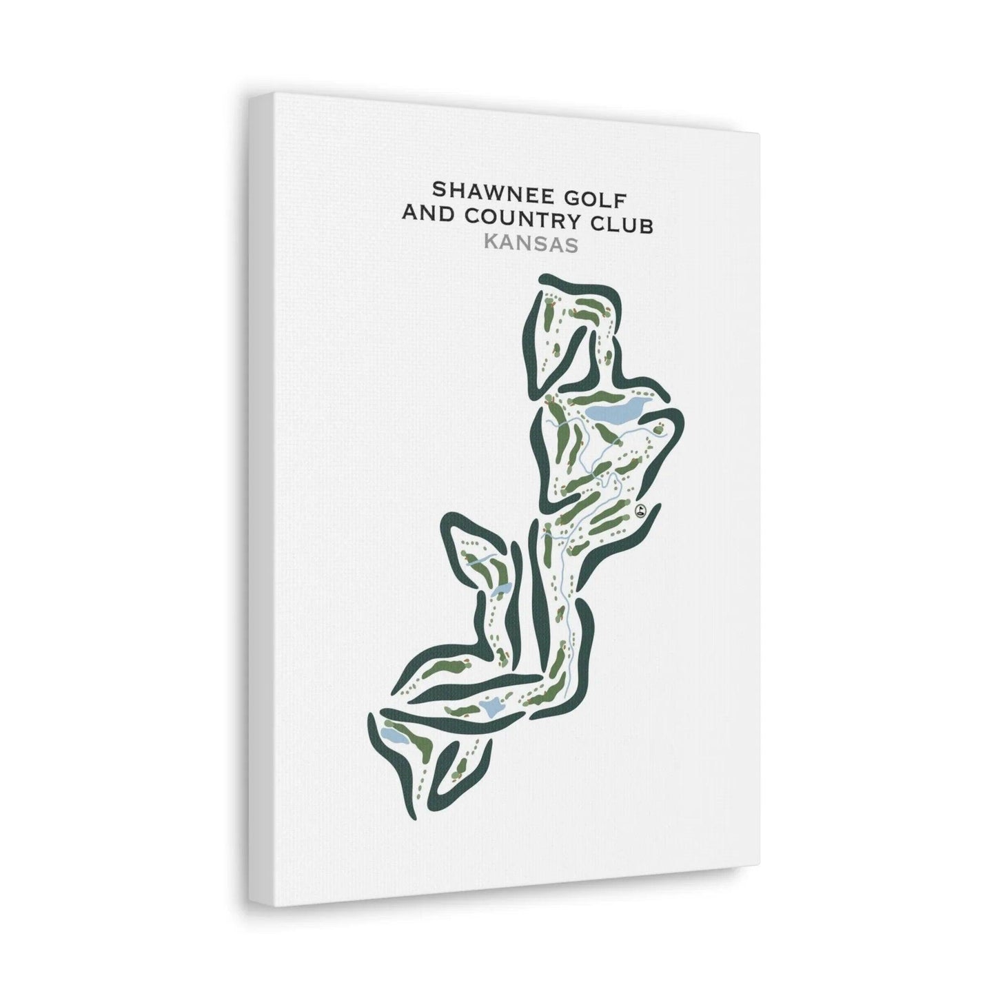 Shawnee Golf and Country Club, Kansas - Printed Golf Courses