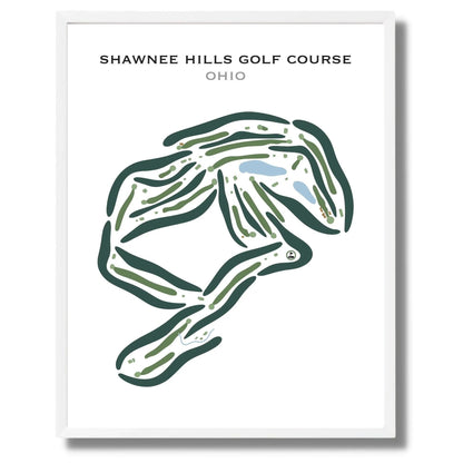 Shawnee Hills Golf Course, Ohio - Printed Golf Courses