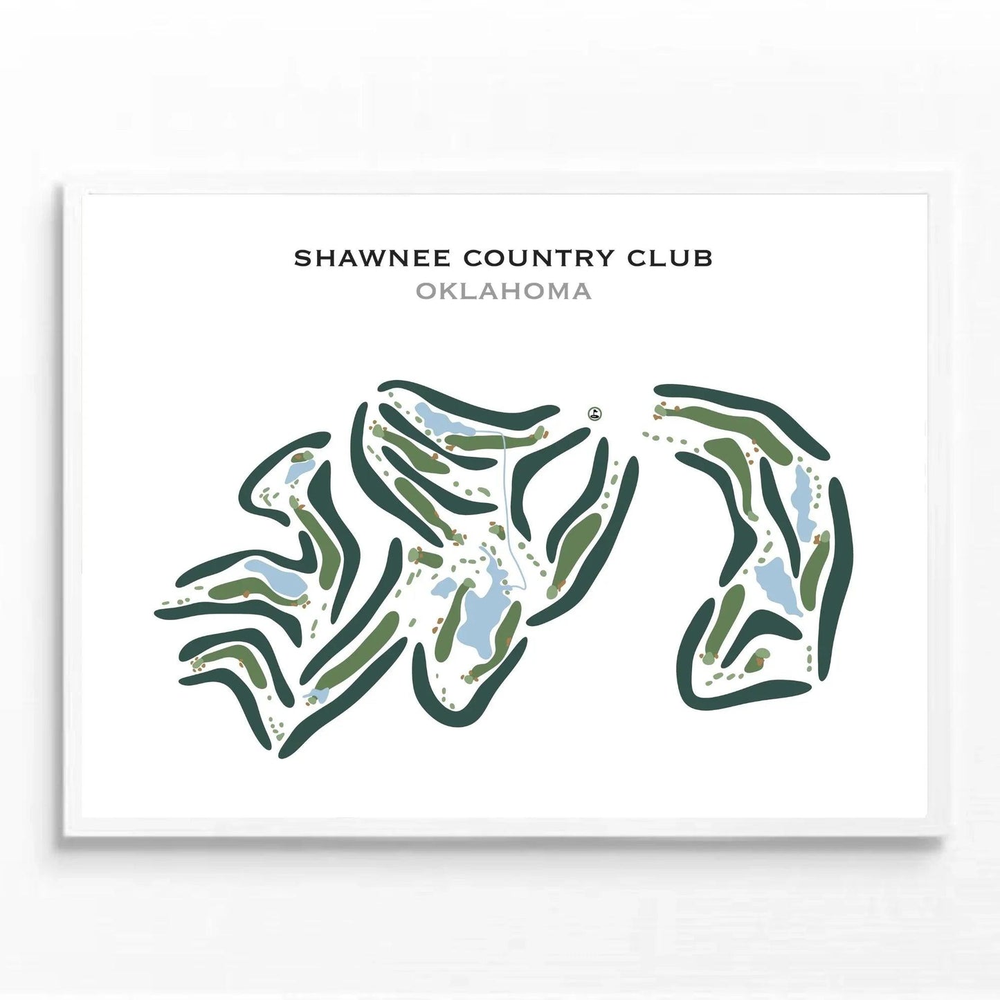 Shawnee Country Club, Oklahoma - Printed Golf Course