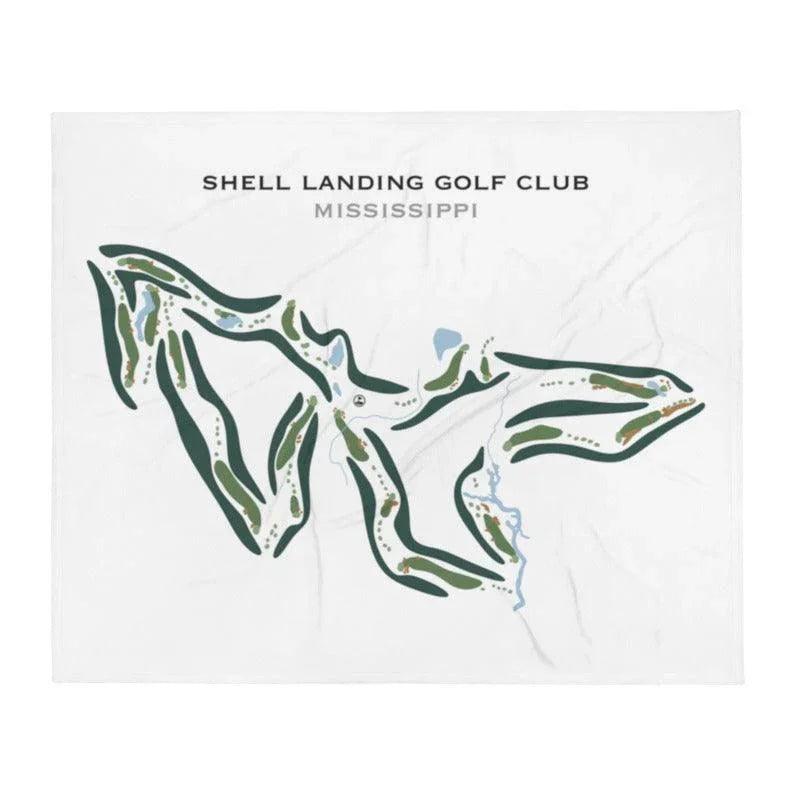 Shell Landing Golf Club, Mississippi - Printed Golf Courses