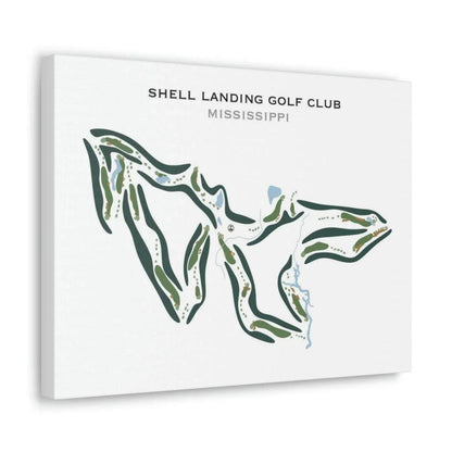 Shell Landing Golf Club, Mississippi - Printed Golf Courses