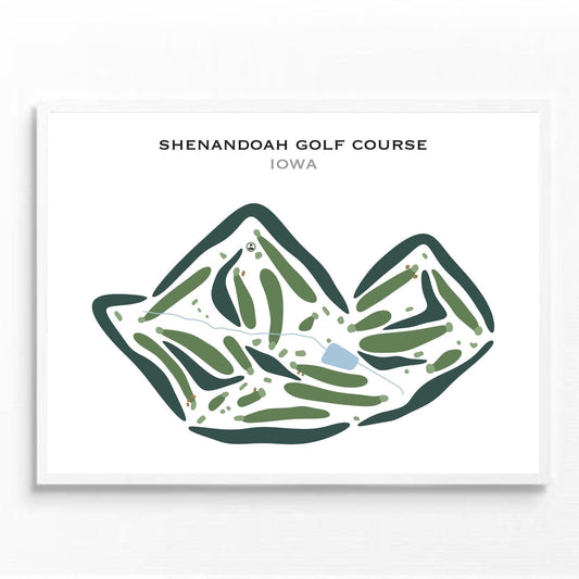 Shenandoah Golf Course, Iowa - Printed Golf Courses