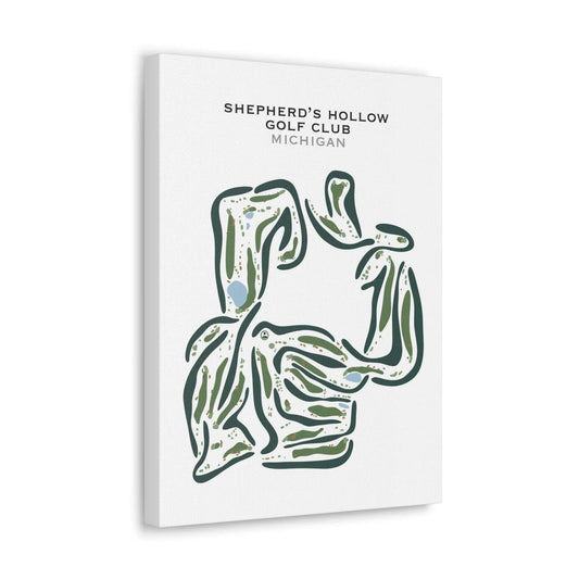 Shepherd's Hollow Golf Club, Michigan - Printed Golf Courses