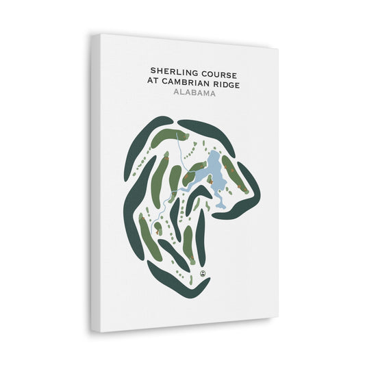 Sherling Course at Cambrian Ridge, Alabama  - Printed Golf Courses