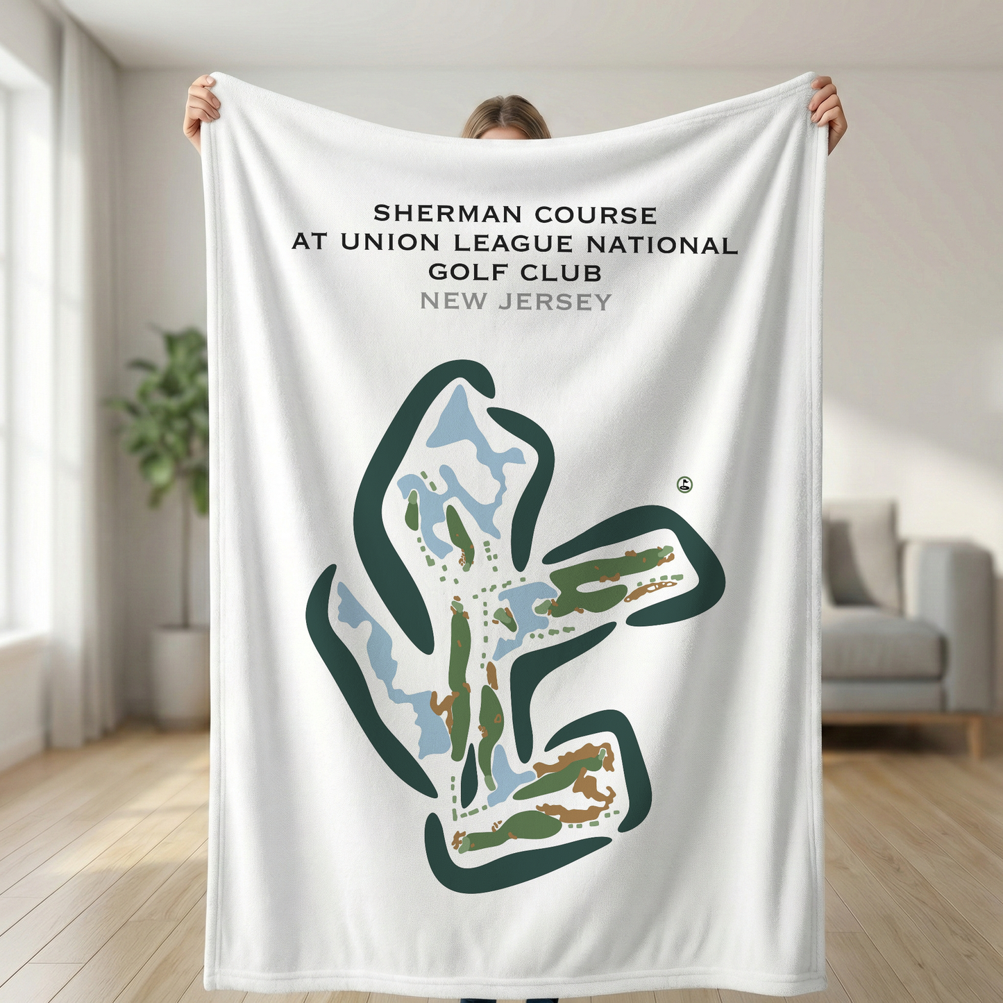 Sherman Course at Union League National Golf Club, New Jersey - Printed Golf Courses