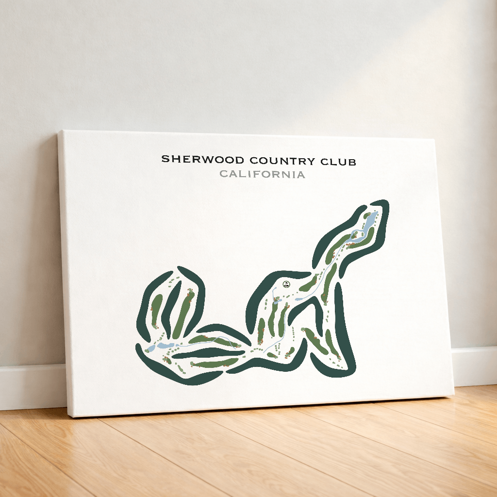 Sherwood Country Club, California - Printed Golf Courses