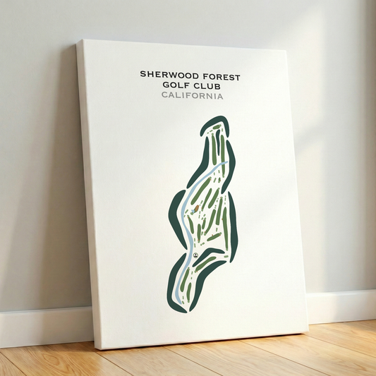 Sherwood Forest Golf Club, California - Printed Golf Courses