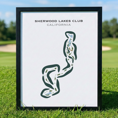 Sherwood Lakes Club, California - Printed Golf Courses