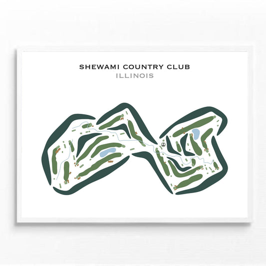Shewami Country Club, Illinois - Printed Golf Courses