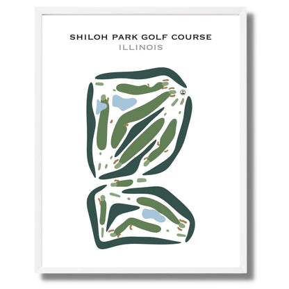 Shiloh Park Golf Course, Illinois - Printed Golf Courses