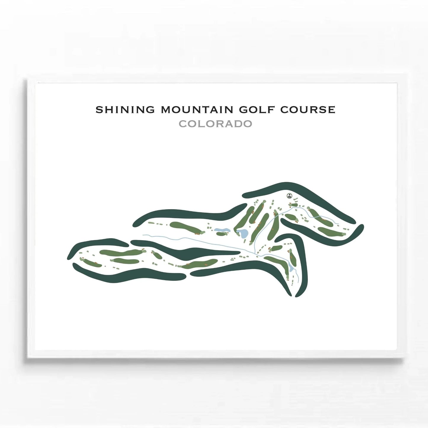 Shining Mountain Golf Course, Colorado - Printed Golf Courses