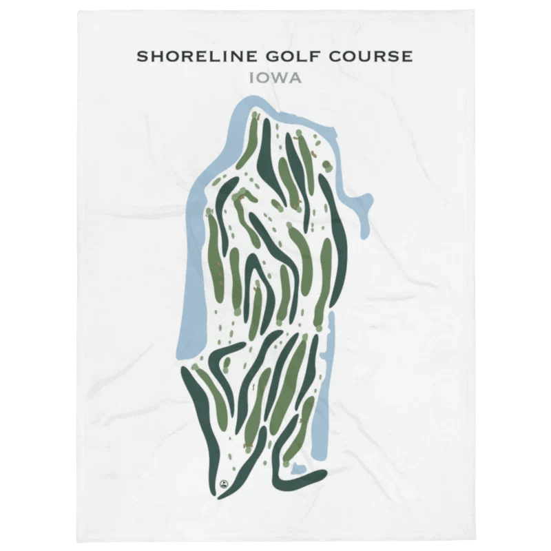 Shoreline Golf Course, Iowa - Printed Golf Courses