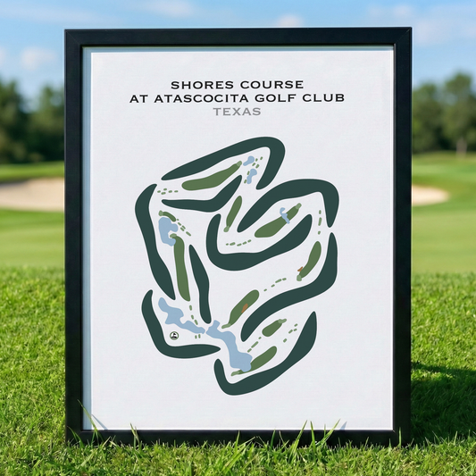 Shores Course at Atascocita Golf Club, Texas - Printed Golf Courses