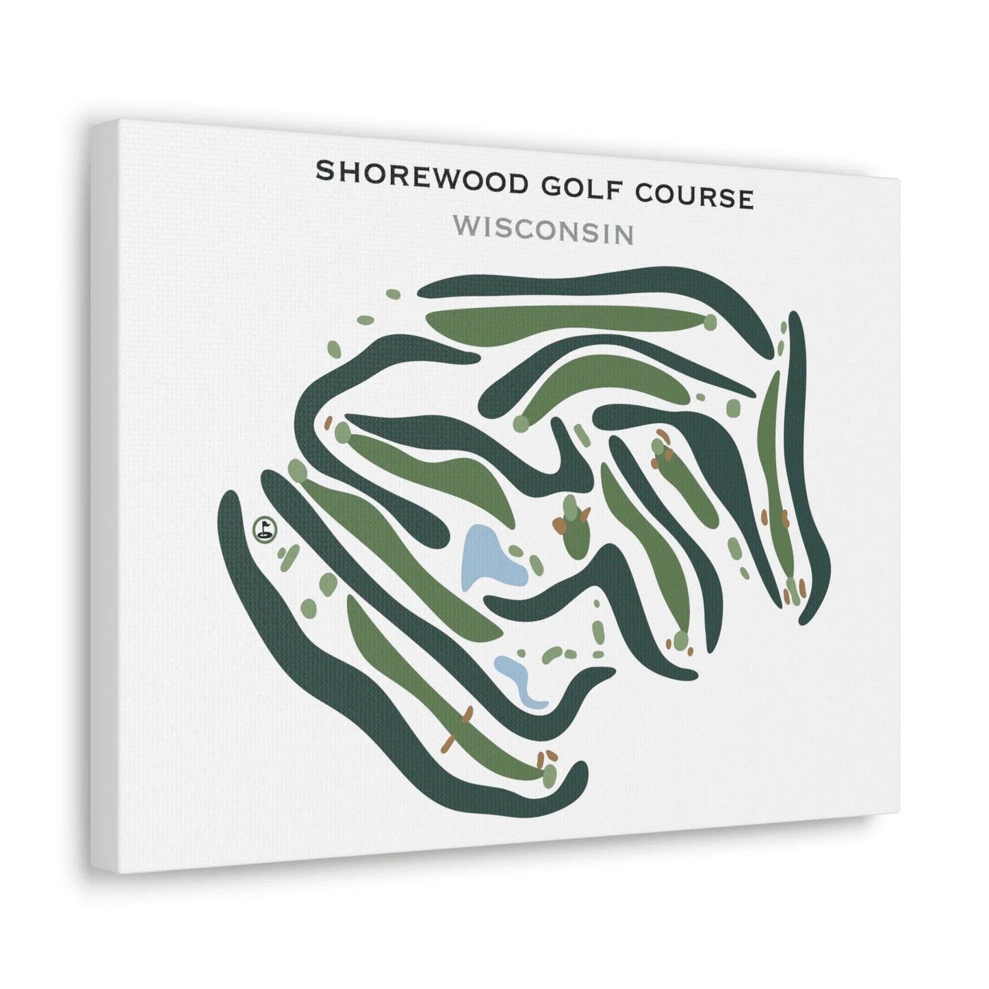 Shorewood Golf Course, Wisconsin - Printed Golf Courses