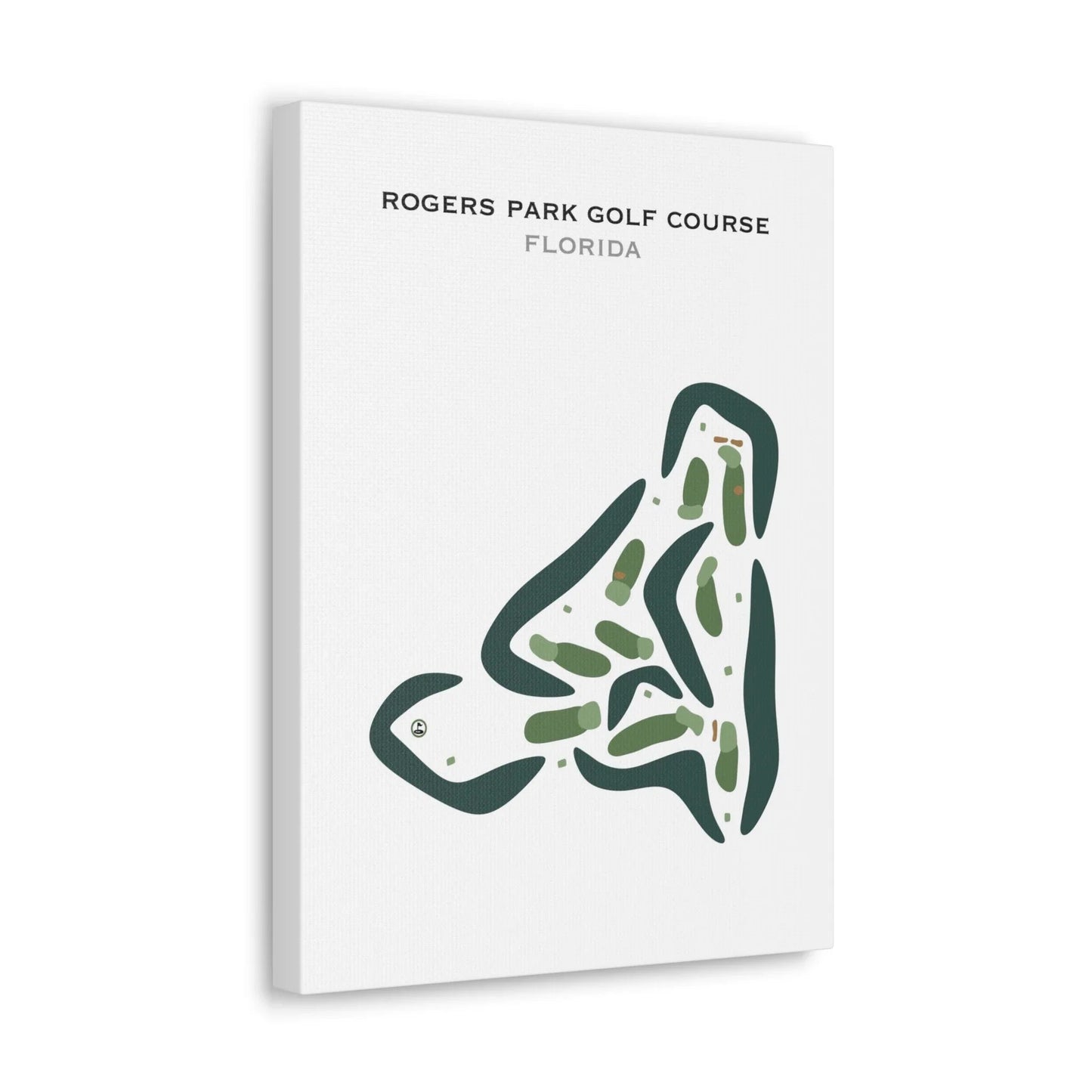 Short Course at Rogers Park Golf Course, Florida - Printed Golf Courses