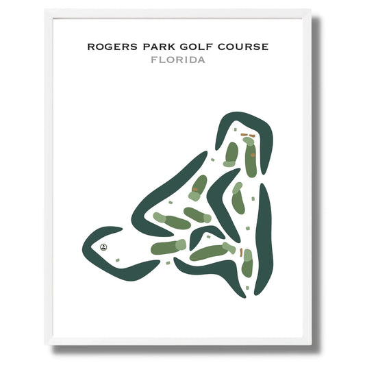 Short Course at Rogers Park Golf Course, Florida - Printed Golf Courses