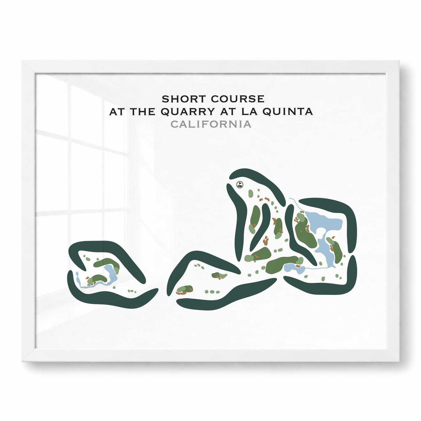 Short Course at The Quarry at La Quinta, California - Printed Golf Courses
