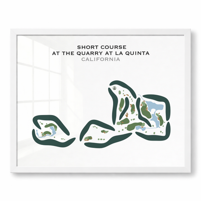 Short Course at The Quarry at La Quinta, California - Printed Golf Courses