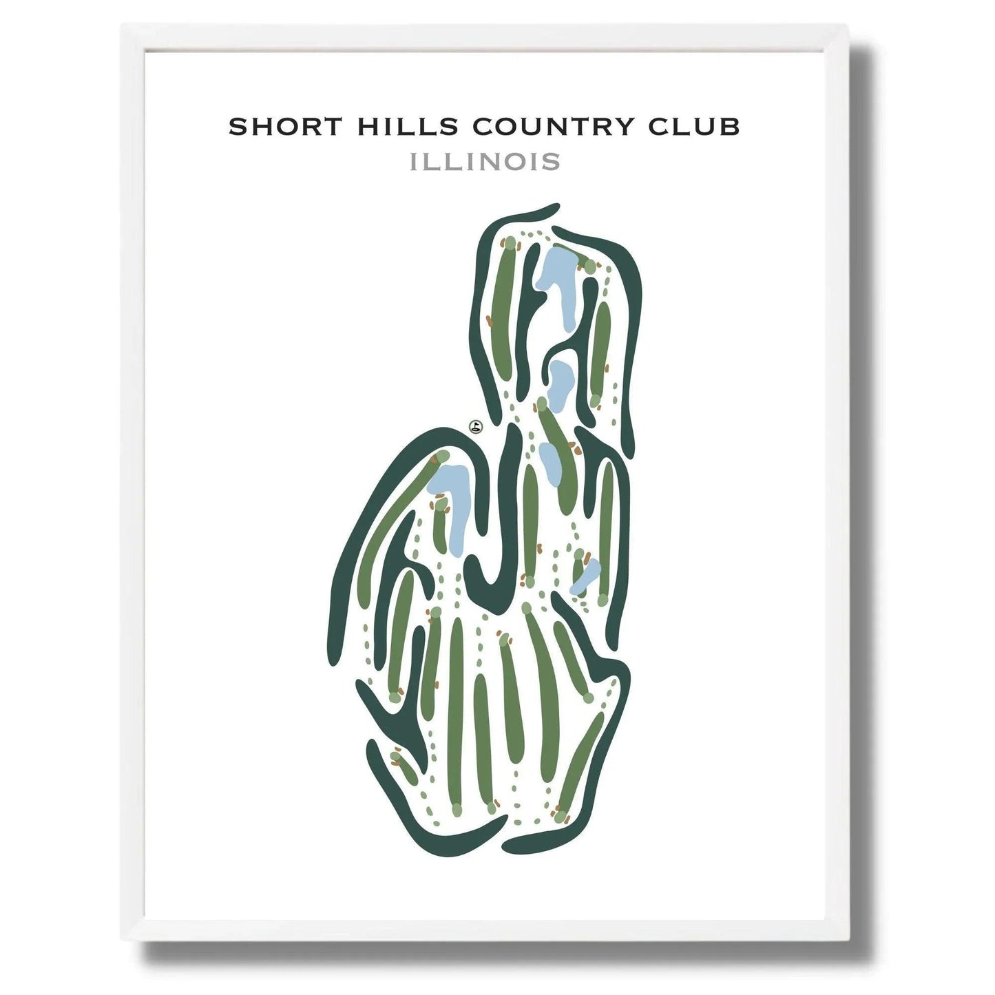 Short Hills Country Club, Illinois - Printed Golf Courses