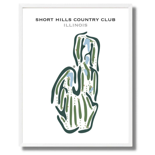 Short Hills Country Club, Illinois - Printed Golf Courses