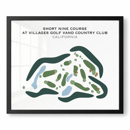 Short Nine Course at Villages Golf & Country Club, California - Printed Golf Courses