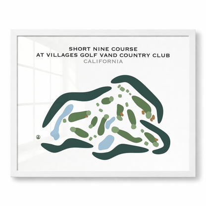 Short Nine Course at Villages Golf & Country Club, California - Printed Golf Courses