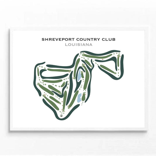 Shreveport Country Club, Louisiana - Printed Golf Courses