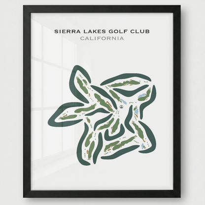 Sierra Lakes Golf Club, California - Printed Golf Courses