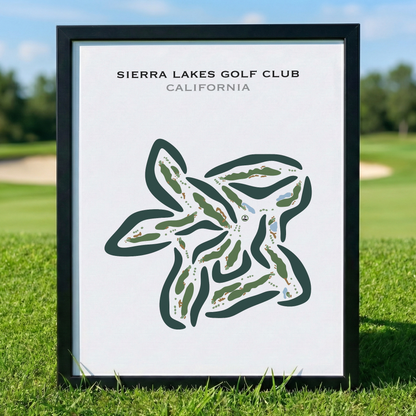 Sierra Lakes Golf Club, California - Printed Golf Courses