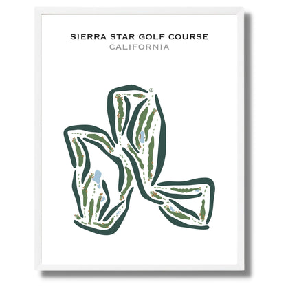 Sierra Star Golf Course, California - Printed Golf Courses