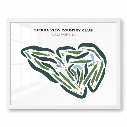Sierra View Country Club, California - Printed Golf Courses