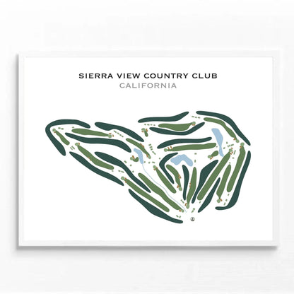Sierra View Country Club, California - Printed Golf Course